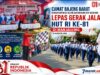 Camat Bajeng Barat Bersama Kapolsek bajeng dan Danramil 1409-06/Bajeng Lepas Gerak Jalan HUT RI ke-81 di Manjalling